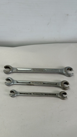 3 Piece Snap-On Flair Nut Line Wrenches