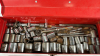 Quantity of SAE Sockets and Ratchets in Metal Tool Box - 4