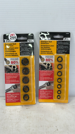 (2) Sets of Titan Bolt Extractors
