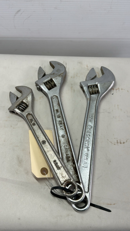 (3) Adjustable Wrenches