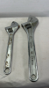 (2) Adjustable Wrenches