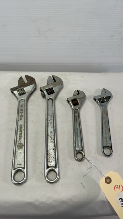 (4) Adjustable Wrenches