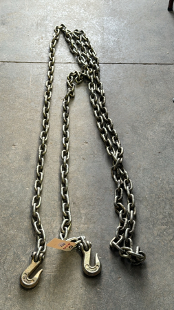 20ft of Highway Grade Chain with 2 Hooks