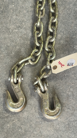20ft of Highway Grade Chain with 2 Hooks