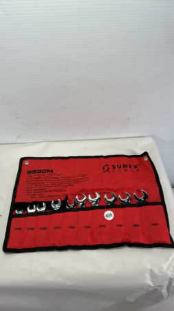 Sunex 10 Piece Metric Stubby Wrench Set