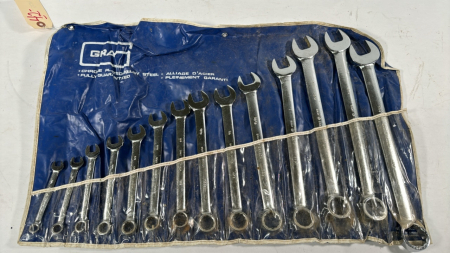 14pc Gray SAE Wrench Set