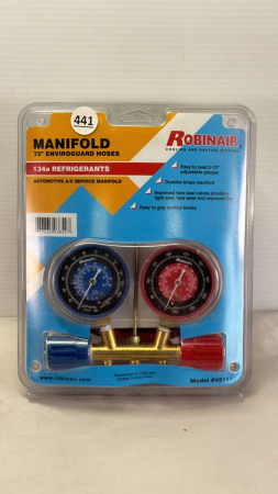 Robinair 134A Refridgerant gauges and Hoses