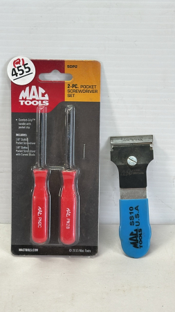 Mac 2 Piece Pocket Screwdriver Set & Scraper Blade