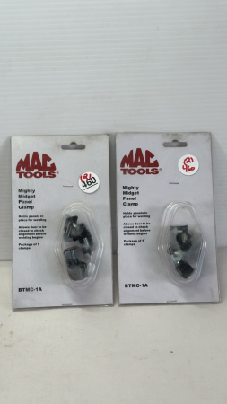 (2) Packs of Mac Mighty Midget Panel Clamps