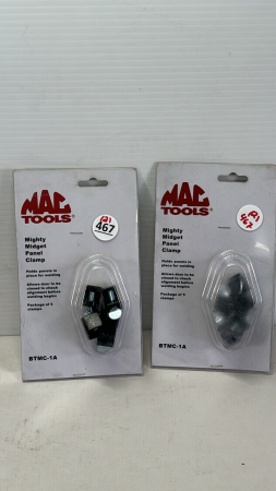(2) Packs of Mac Mighty Midget Panel Clamps