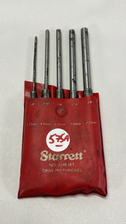 5 Piece Starrett Drive Pin Punches