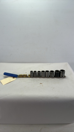 8 Piece 6 Point SAE Socket Set