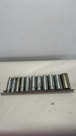 11 Piece 1/2" Drive SAE Deep Socket Set