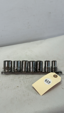 Snap-On 1/2" Drive 12 Pt SAE Socket Set