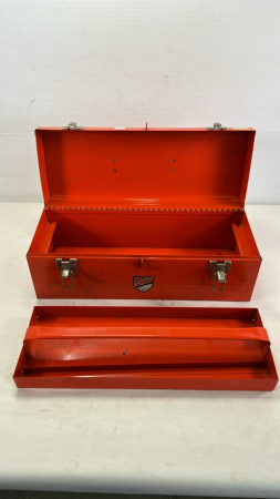 Metal Tool Box with Tray
