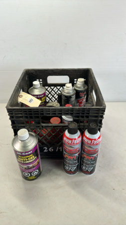 Milk Crate with Contents