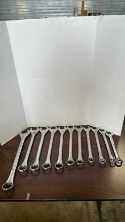 11 Piece SAE Large wrench Set