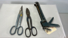 (2) 12" Tin Snips & Caulking Gun - 3