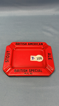 British American Porcelain Ash Tray
