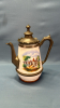 Enamel and Pewter Tea Pot
