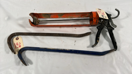 Commercial Caulking Gun and Wrecking Bars