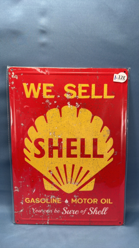 Repro Shell Tin Sign
