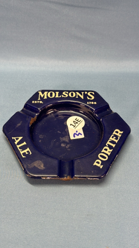 Molson Enameled Ashtray