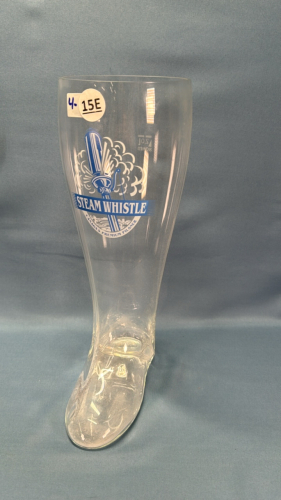 Steam Whistle Glass Drinking Boot