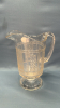 Pressed Glass Water Pitcher