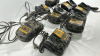 Lot of 8 Dewalt 12/20V Chargers - 6