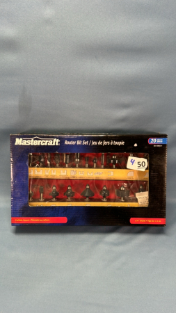 Mastercraft 20pc Router Bit Set - Unused