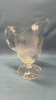 Pressed Glass Sheaf Pattern Water Pitcher - 6