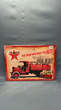 Texaco Repro Tin Sign