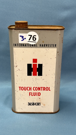 International Harvester Touch Control Fluid Tin