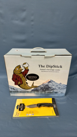 Dipstick Cooler and Buck Knife