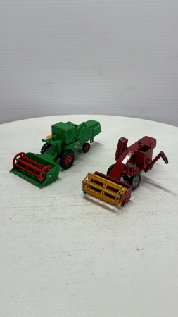 Claas and Massey Ferguson Combines
