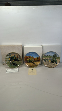 (3) John Deere Plates by Ross Logan