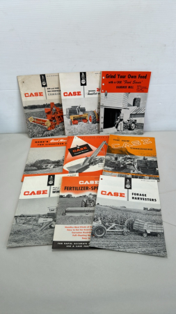 Approx. 9 Older Case Implement Brochures
