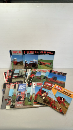 Approx. 70 Gehl Implement Brochures