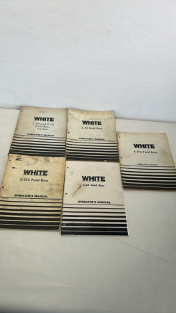 White Tractors Operators Manual Lot