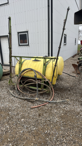 Pair of 200 Gallon Saddle Tanks and Boom