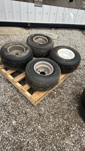 Lot of 4 Golf Cart Tires and Rims