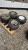 Lot of 4 Golf Cart Tires and Rims