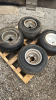 Lot of 4 Golf Cart Tires and Rims - 2