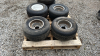 Lot of 4 Golf Cart Tires and Rims - 7