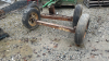 Pair of steel axles with tires - 2