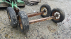 Pair of steel axles with tires - 3