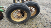Pair of steel axles with tires - 5