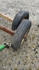 Pair of steel axles with tires - 6