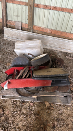 Lot of White Planter Related Parts